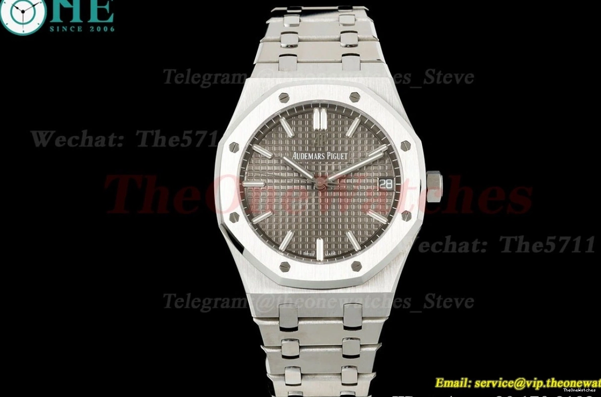 Super A4302 SS TKF Clone Dial 41mm 15500 Grey Oak SS Royal 0522